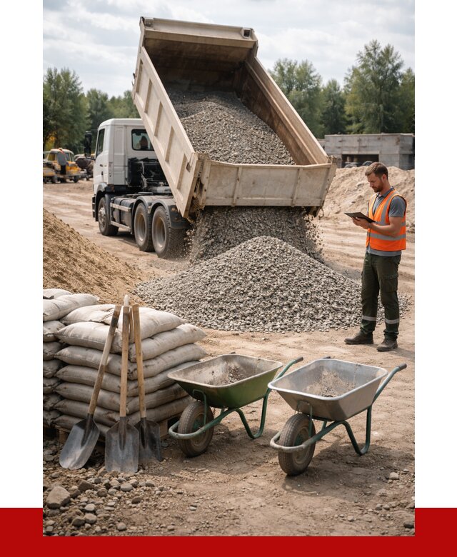 Доставка нерудных материалов в Ломоносове от 1229 руб. | ПРОНЕРУДЛмн