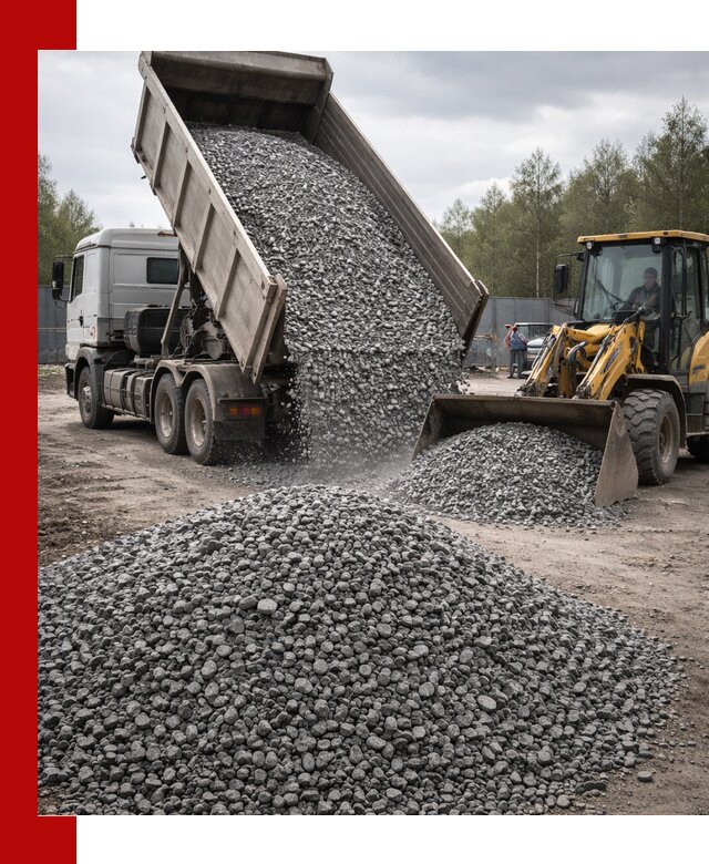 Доставка и продажа щебня гранитного в Ломоносове