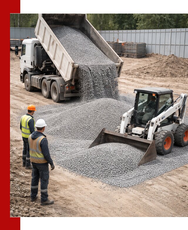 Доставка и продажа гранитного щебня фракции 0-5 в Ломоносове