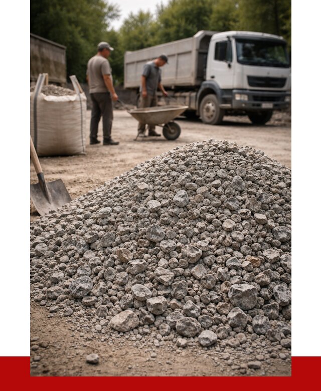 Гранитный щебень фракция 20-40 в Ломоносове от 3278 руб. ПРОНЕРУДЛмн