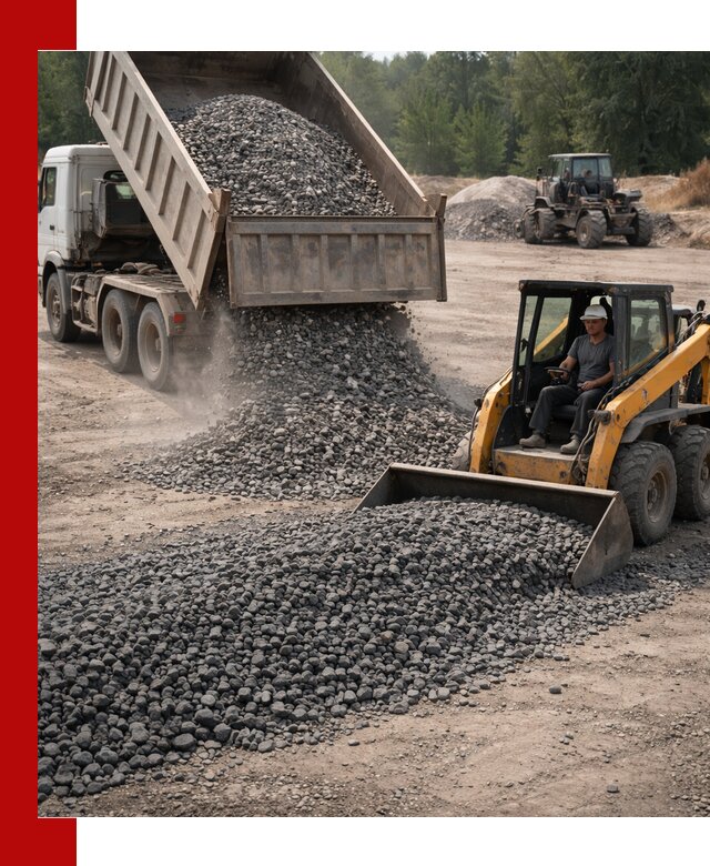 Гранитный щебень фракция 40-70 с доставкой в Ломоносове