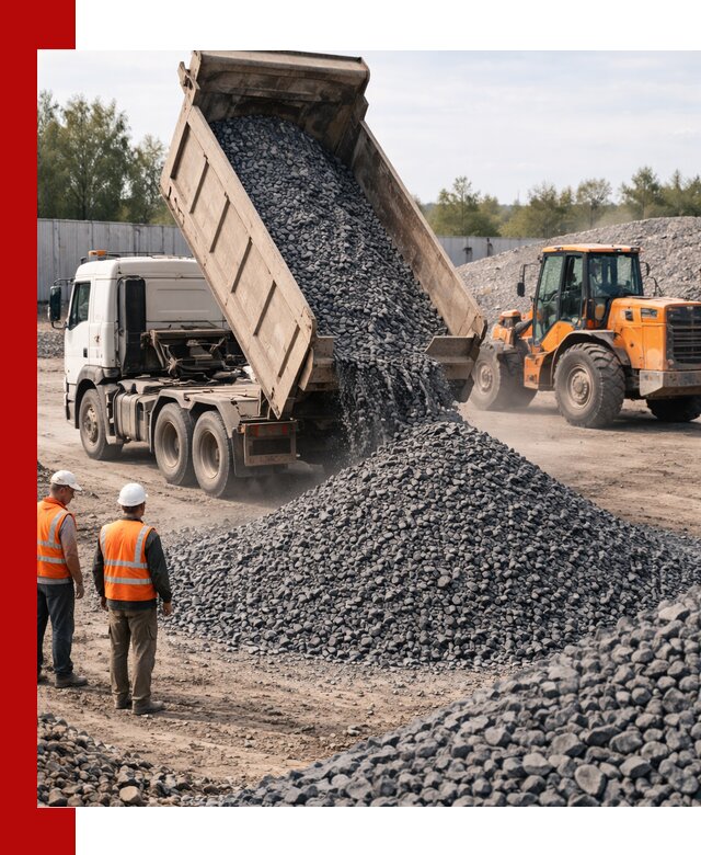 Доставка и продажа щебня габбро-диабаза в Ломоносове