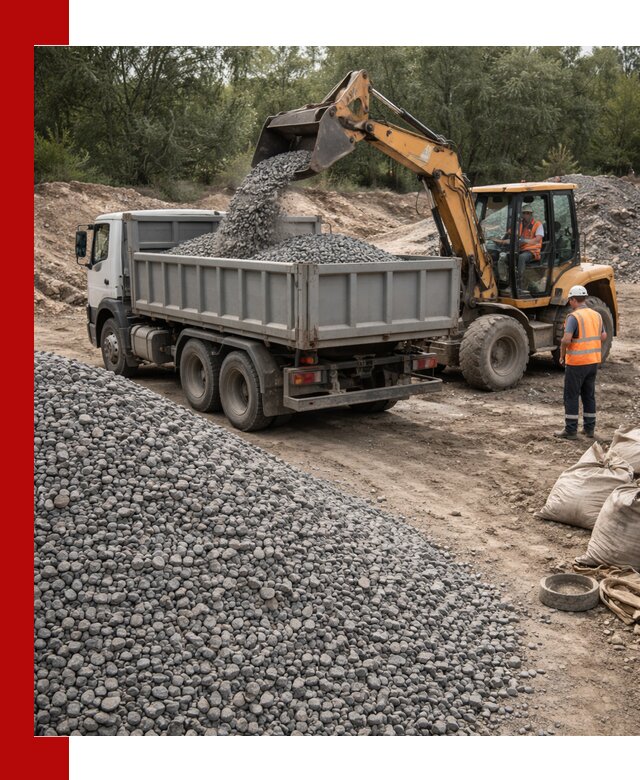 Доставка гравийного щебня в Ломоносове оптом и в розницу