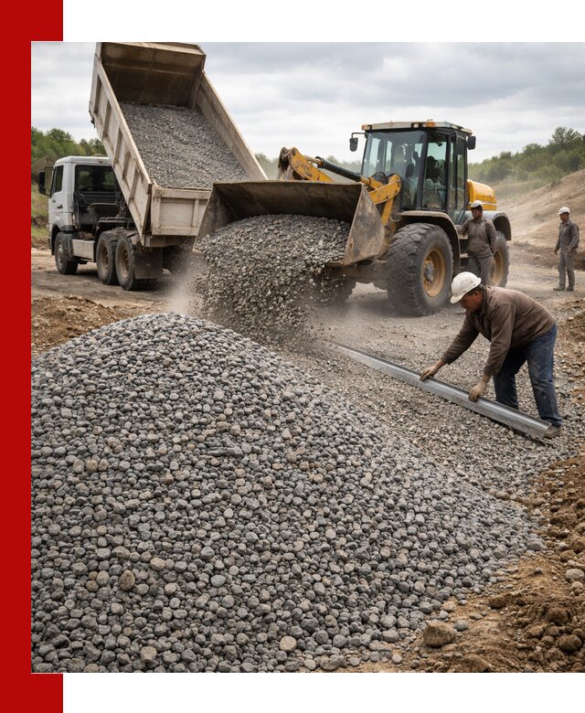 Гравийный щебень фракция 5-20 с доставкой в Ломоносове