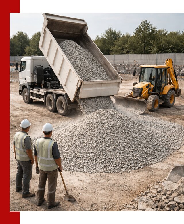 Купить известняковый щебень фракции 5–10 мм с доставкой в Ломоносове