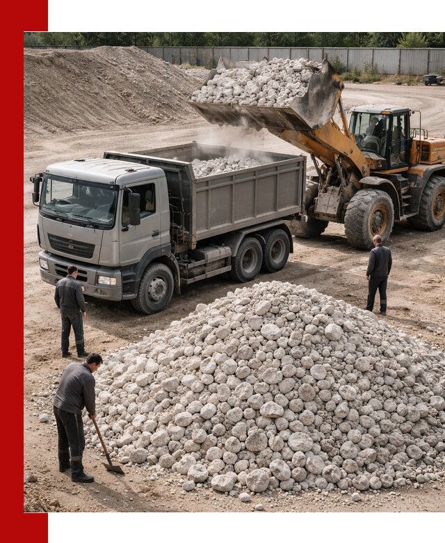 Известняковый щебень фракция 70–150 с доставкой в Ломоносове