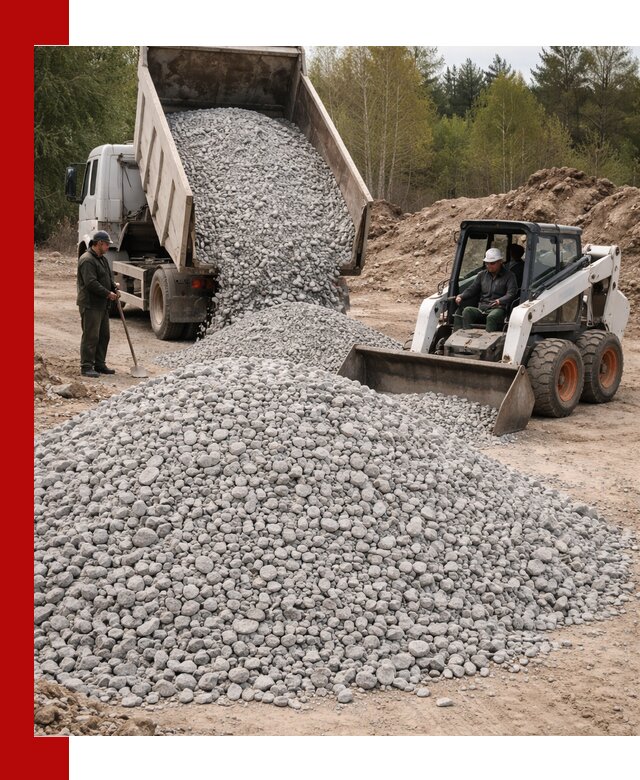 Доставка доломитового щебня в Ломоносове напрямую от карьера