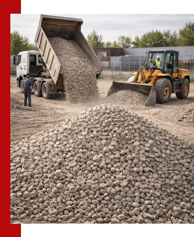 Доломитовый щебень фракции 20–41 с доставкой в Ломоносове