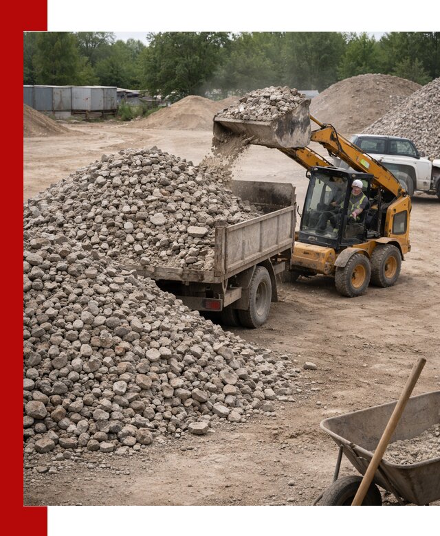 Доставка вторичного щебня в Ломоносове для строительных работ