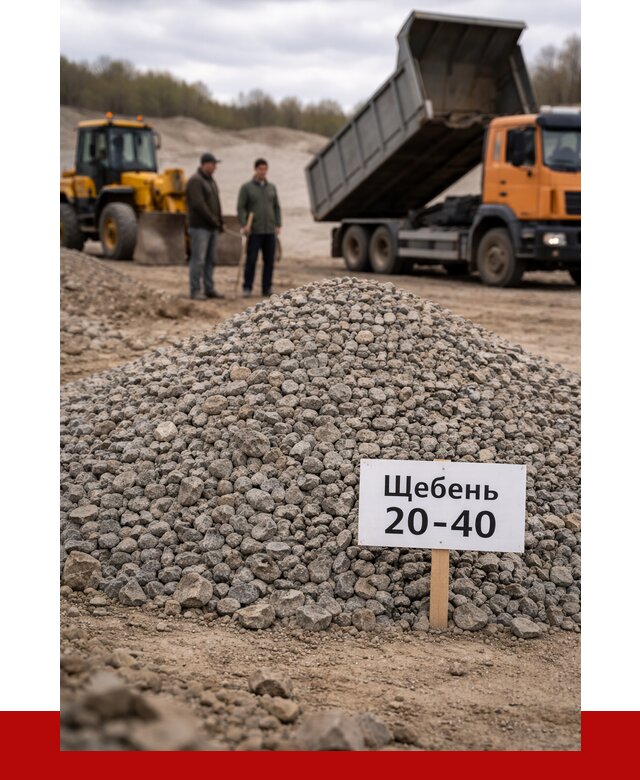 Бетонный щебень фракция 20-40 в Ломоносове от 2510 р. | ПРОНЕРУДЛмн