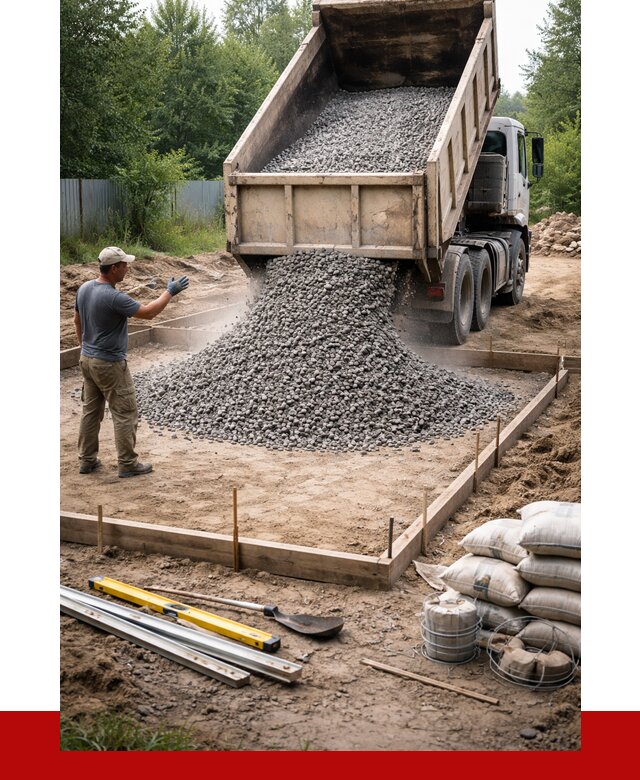 Купить щебень для фундамента в Ломоносове от 4610 р. | ПРОНЕРУДЛмн