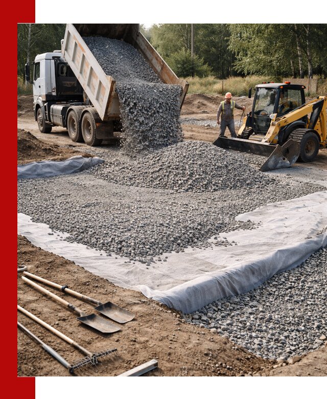 Щебень для фундамента с доставкой в Ломоносове