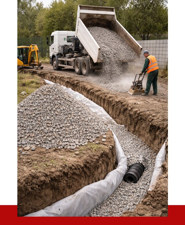 Щебень для дренажа в Ломоносове от 1895 р., ПРОНЕРУДЛмн доставка