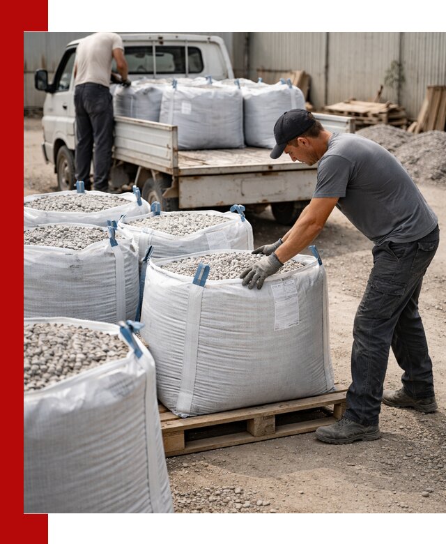 Доставка щебня в мешках по выгодным ценам в Ломоносове