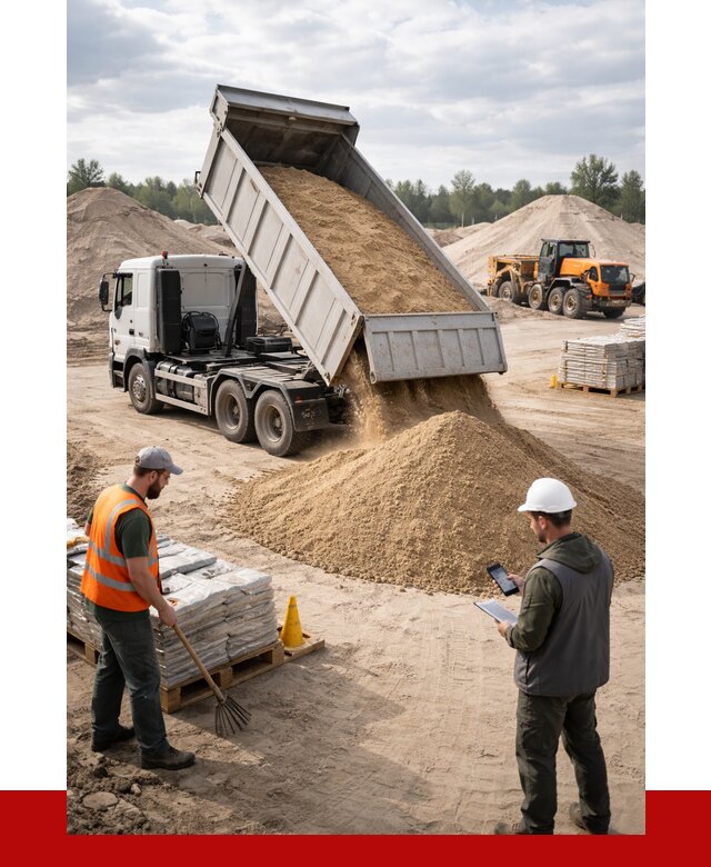 Карьерный песок с доставкой в Ломоносове от 3688 р. ПРОНЕРУДЛмн