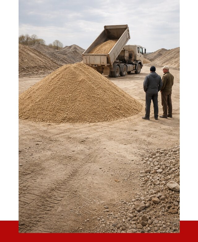 Карьерный песок крупнозернистый в Ломоносове от 8708 р | ПРОНЕРУДЛмн