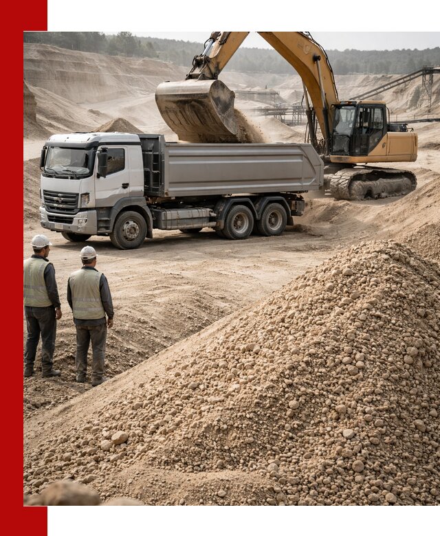 Карьерный крупнозернистый песок с доставкой в Ломоносове