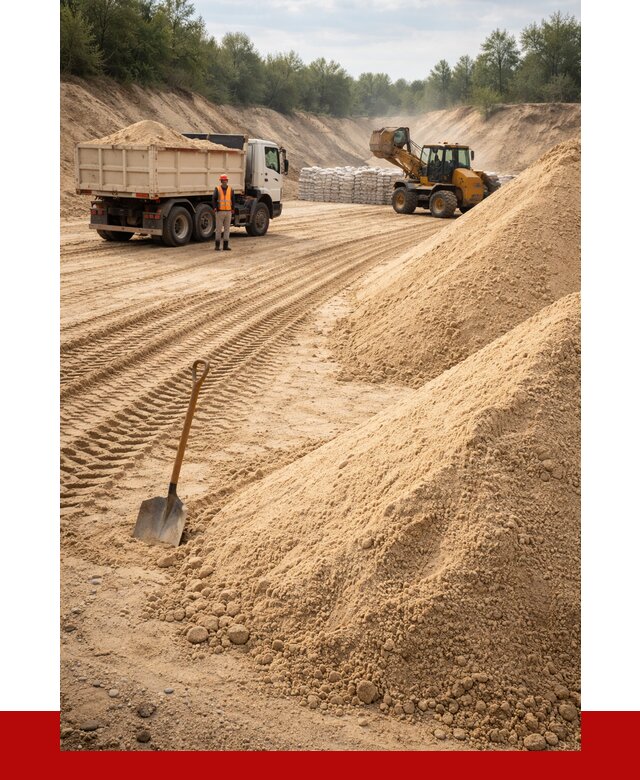 Карьерный песок мелкозернистый в Ломоносове от 9221 р. | ПРОНЕРУДЛмн
