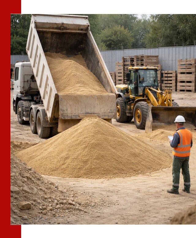 Доставка карьерного мелкозернистого песка в Ломоносове
