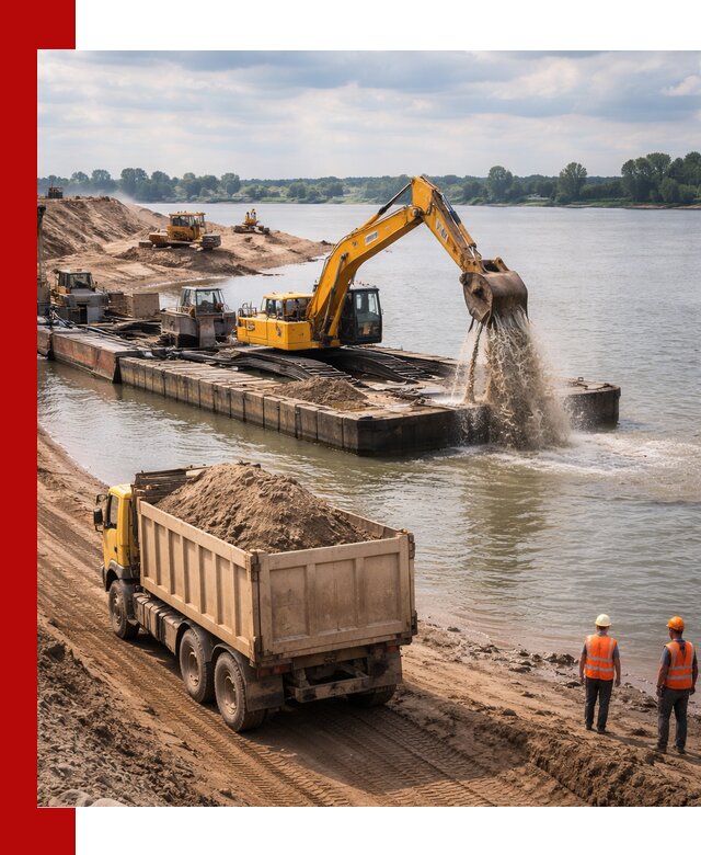 Намывной песок с доставкой в Ломоносове оптом и в розницу