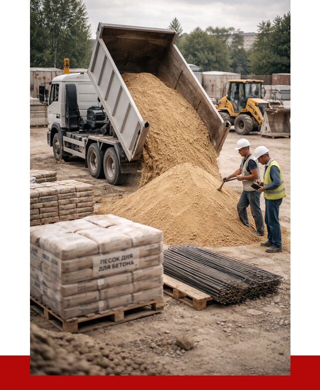 Песок для бетона в Ломоносове от 2561 р. с доставкой, ПРОНЕРУДЛмн