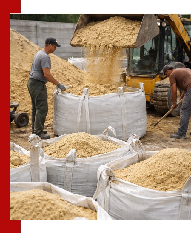 Поставка качественного песка для кладки в Ломоносове