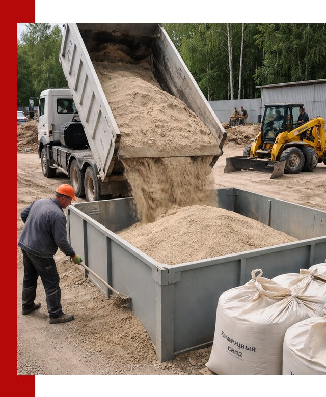 Кварцевый песок для фильтра в Ломоносове — доставка и качество