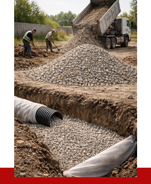 Гравий для дренажа в Ломоносове от 2254 р., доставка ПРОНЕРУДЛмн