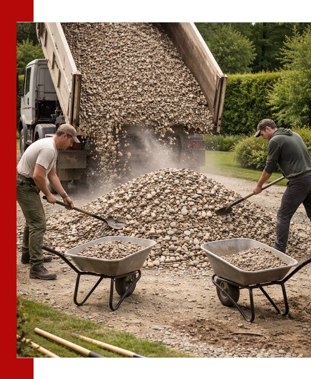 Доставка и продажа декоративной гальки в Ломоносове