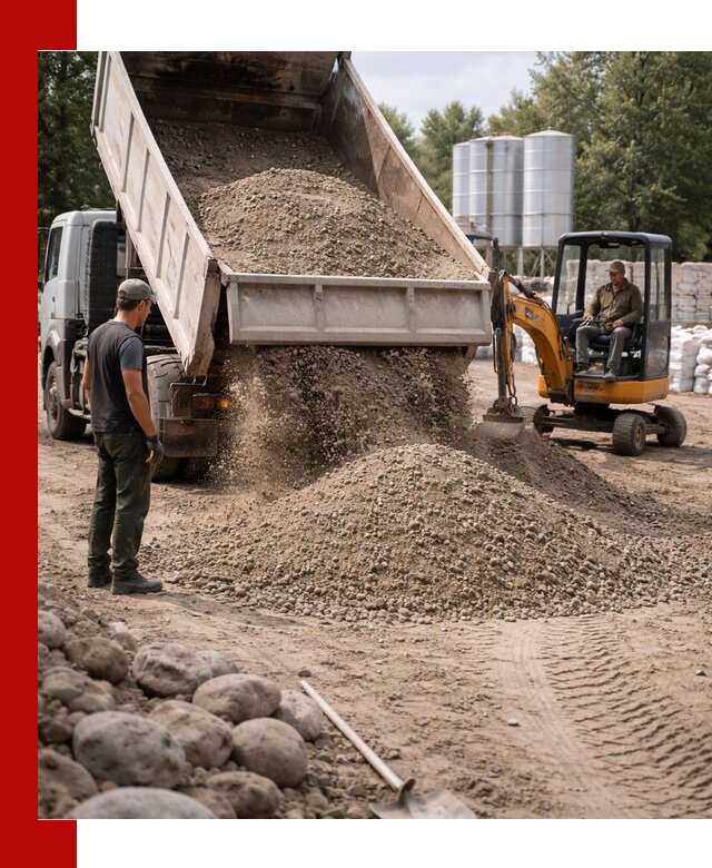 Доставка ПГС С3 в Ломоносове самосвалами и миксерами