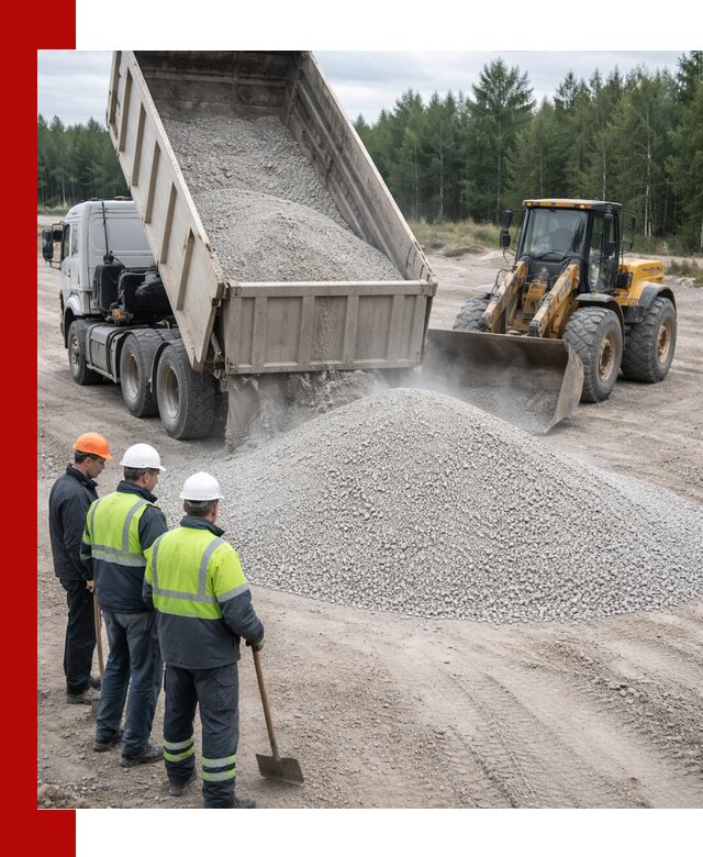Известняковый отсев 0-5 доставка в Ломоносове быстро и выгодно