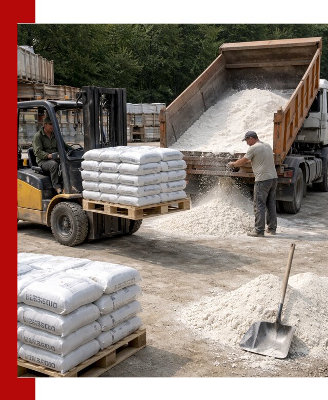 Доставка строительной извести оптом и в розницу в Ломоносове