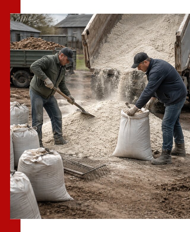 Доставка извести пушонки в Ломоносове оптом и мелким оптом