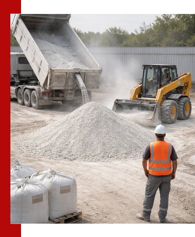 Доставка и продажа известняковой муки в Ломоносове