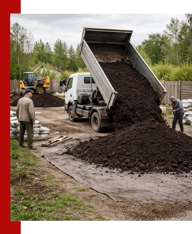 Доставка качественного почвогрунта в Ломоносове оптом и в розницу