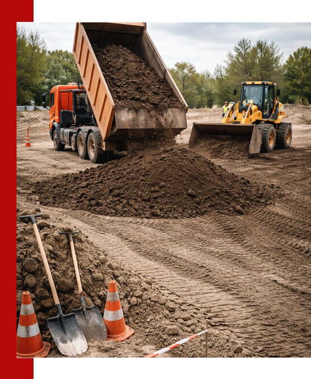Поставка и доставка планировочного грунта в Ломоносове