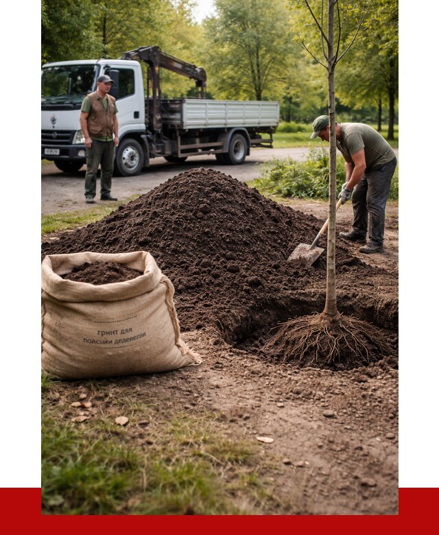 Грунт для посадки деревьев в Ломоносове от 1229 р. | ПРОНЕРУДЛмн