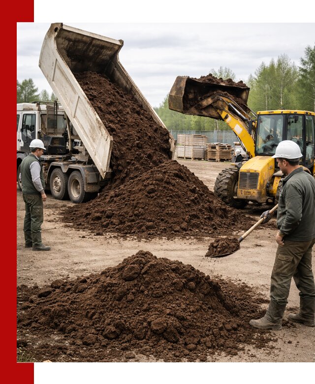 Доставка торфа оптом и в мешках в Ломоносове