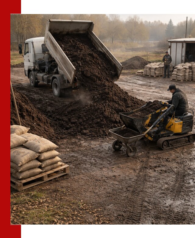 Кислый торф в доставке по выгодным ценам в Ломоносове