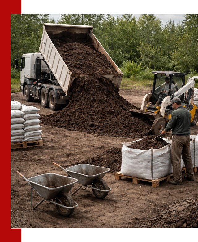 Доставка и продажа торфогрунта в Ломоносове оптом и в розницу