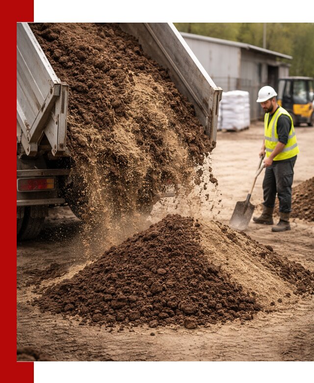 Доставка торфо-песчаной смеси в Ломоносове для строительства и озеленения