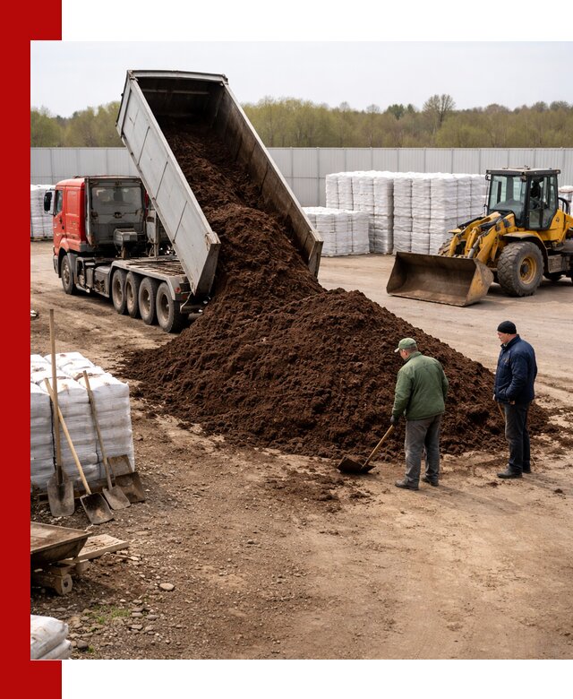 Доставка торфяных смесей оптом и в розницу в Ломоносове