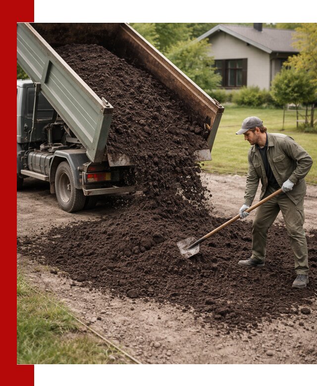 Чернозем для газона с доставкой в Ломоносове быстро и качественно