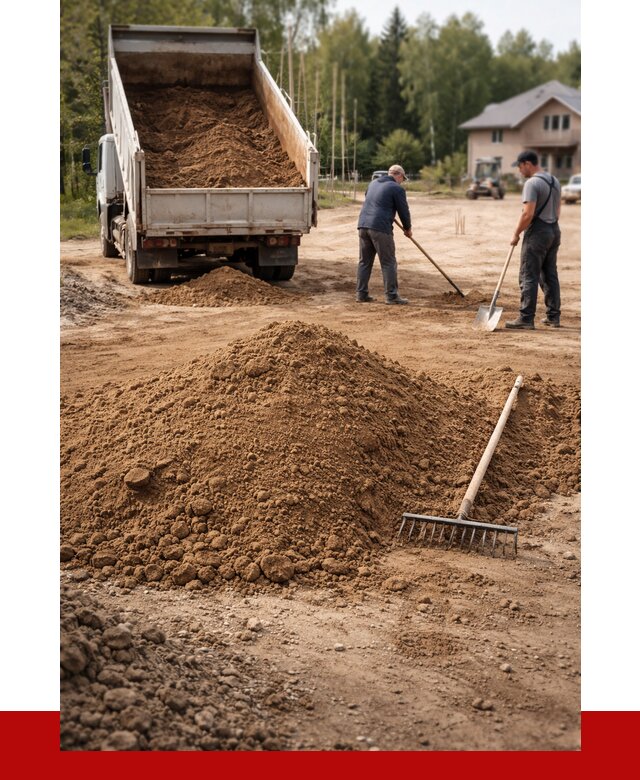 Суглинок для планировки в Ломоносове с доставкой от 4303 р. | ПРОНЕРУДЛмн