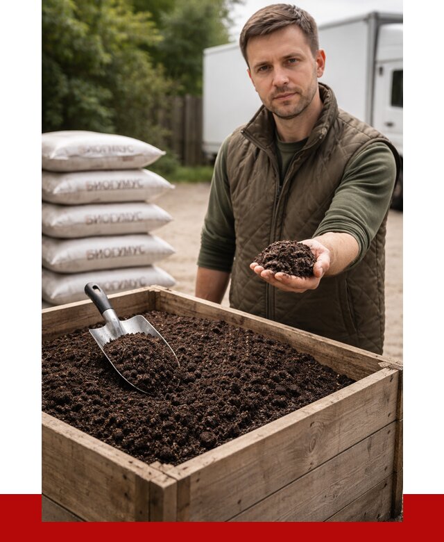 Купить биогумус в Ломоносове с доставкой от 8708 р. за куб | ПРОНЕРУДЛмн