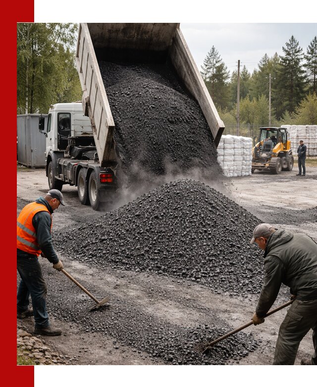 Доставка и продажа асфальтного гранулята в Ломоносове