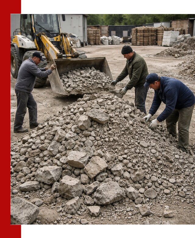 Демонтаж и вывоз бой бетона в Ломоносове