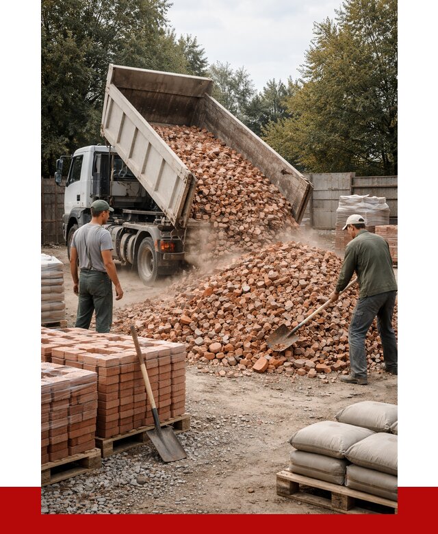 Бой кирпича в Ломоносове с доставкой от 4303 руб/куб | ПРОНЕРУДЛмн