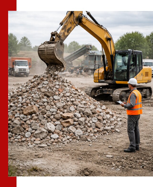 Доставка и вывоз строительного боя в Ломоносове