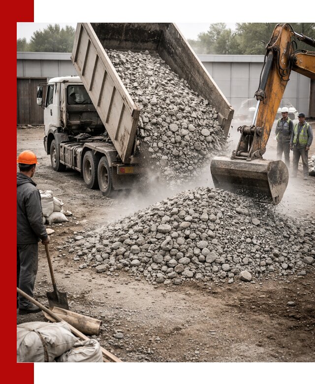 Доставка дробленого бетона в Ломоносове оптом и в розницу